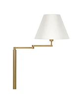 Moby Swing Arm Floor Lamp with Empire Shade