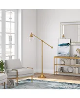 Ranger Floor Lamp with Boom Arm - Gold