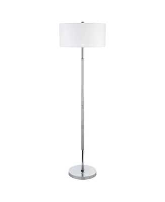 Simone Cool 2-Bulb Floor Lamp - Gray, Silver