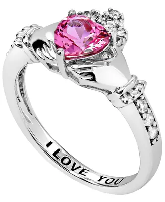 Women's Claddagh Heart Ring in Sterling Silver