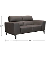 Closeout! Paxten 66" Leather Loveseat, Created for Macy's