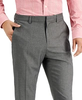 Perry Ellis Portfolio Men's Slim-Fit Non-Iron Performance Stretch Heathered Dress Pants