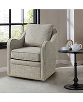 Madison Park Brianne Wide Seat Swivel Arm Chair