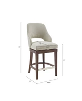 Martha Stewart Collection Jillian Counter Stool with Swivel Seat