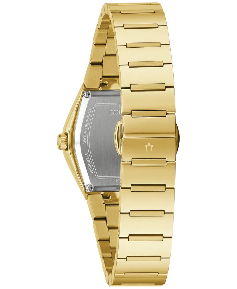 Bulova Women's Gemini Gold-Tone Stainless Steel Bracelet Watch 30mm