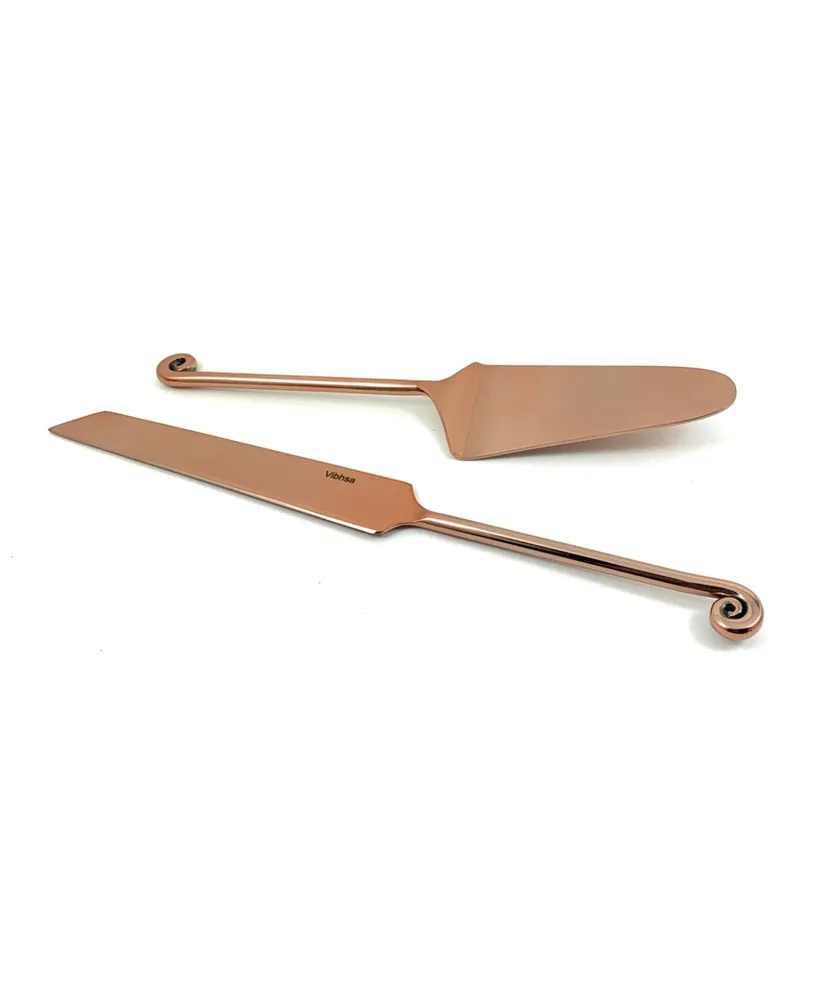 Vibhsa Cake Knife and Server 2 Piece Dessert Set