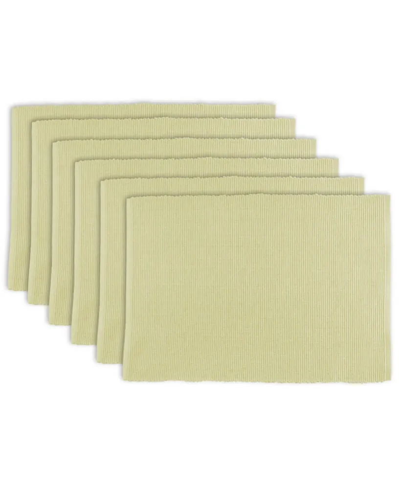 Design Import Ribbed Placemat, Set of 6