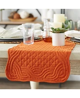 Design Imports Spice Quilted Farmhouse Table Runner