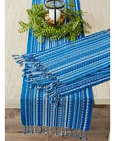 Design Imports Stripe with Fringe Placemat, Set of 6