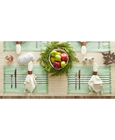 Design Imports Stripes with Fringe Placemat, Set of 6