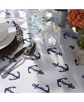 Design Imports Anchors Print Outdoor Tablecloth, 60" x 84"