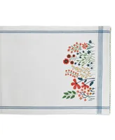 Design Imports Flower Garden Embellished Table Runner, 14" x 72"