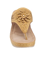 Gc Shoes Women's Allie Floral Wedge Sandals