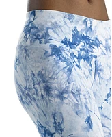 Hue Active Tonal Tie Dye Skimmer Cropped Leggings