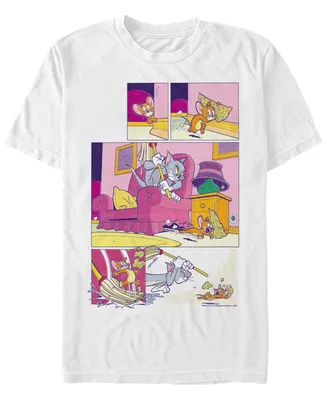Men's Tom Jerry Cheese Comic Short Sleeve T-shirt