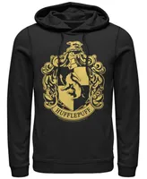 Men's Deathly Hallows 2 Simple Hufflepuff Fleece Hoodie