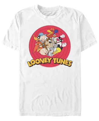 Men's Looney Tunes Classic Circle Short Sleeve T-shirt
