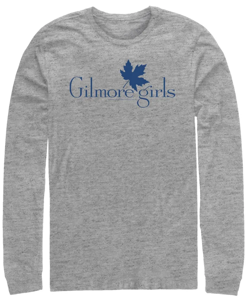 Men's Gilmore Girls Tv Leaf Logo Long Sleeve Crew T-shirt