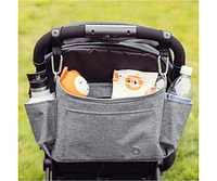 Diono Buggy Buddy Xl Universal Stroller Organizer with Cup Holders, Secure Attachment, Zip Pockets