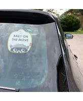 Diono Baby On The Move 2 Pack of Baby On Board Car Window Stickers with Suction Cups