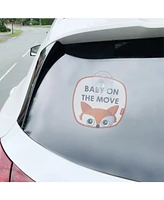 Diono Baby On The Move 2 Pack of Baby On Board Car Window Stickers with Suction Cups