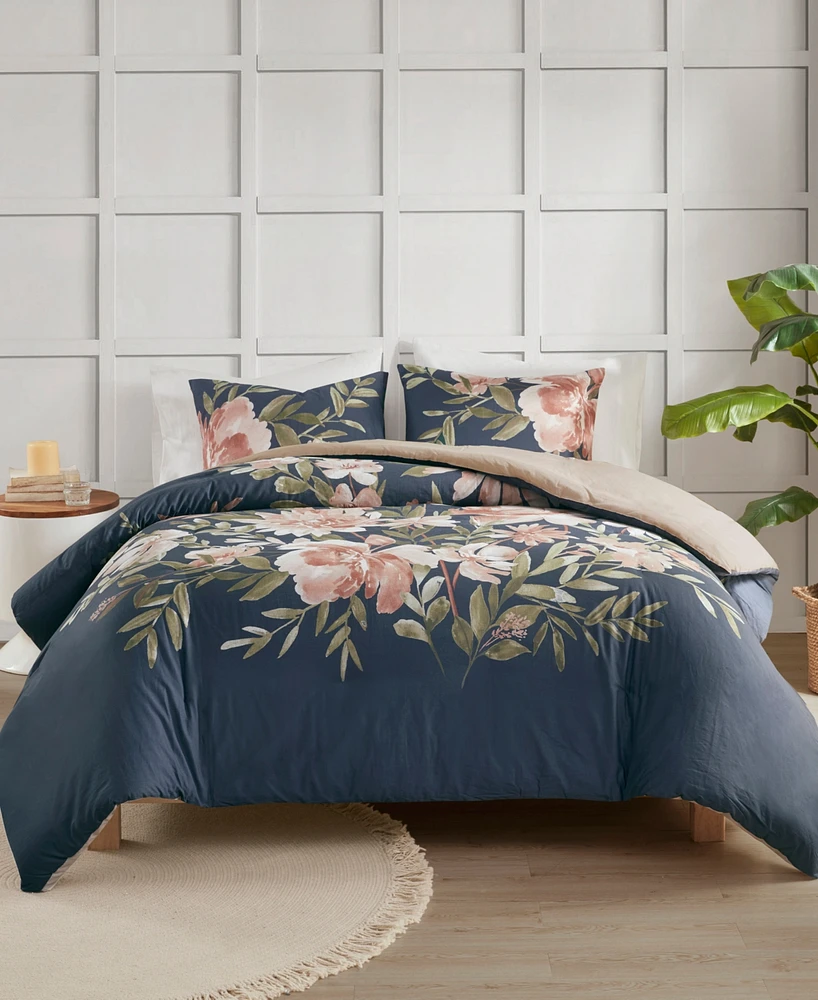 Madison Park Camillia Cotton 3-Pc. Duvet Cover Set