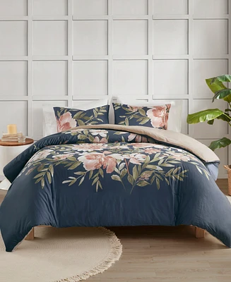 Madison Park Camillia Cotton 3-Pc. Duvet Cover Set, Full/Queen