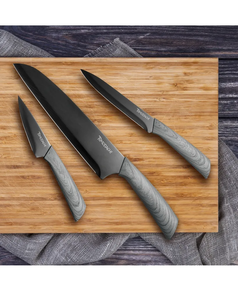 Hampton Forge Tomodachi 3 Piece Knife Set with 3 Blade Guards