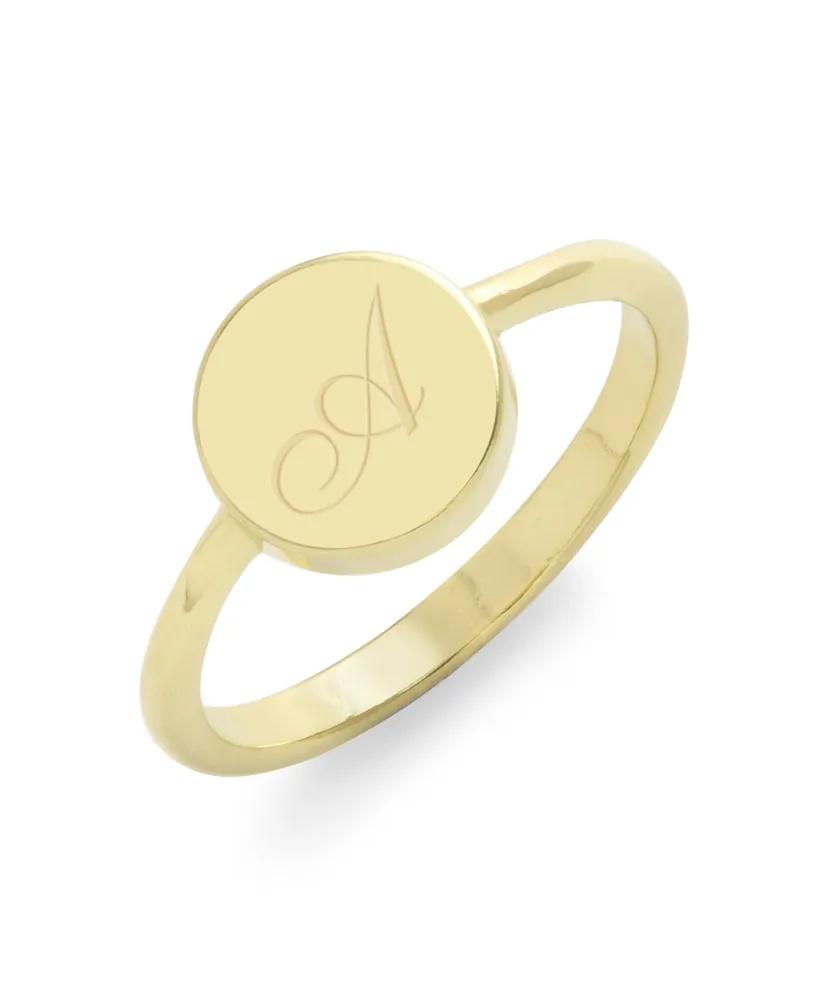 Annie Initial Coin Ring - Gold
