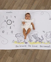 Classic Winnie The Pooh Super Soft Milestone Baby Blanket Set, 2 Piece