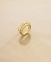 Ettika Gold Plated Dome Ring