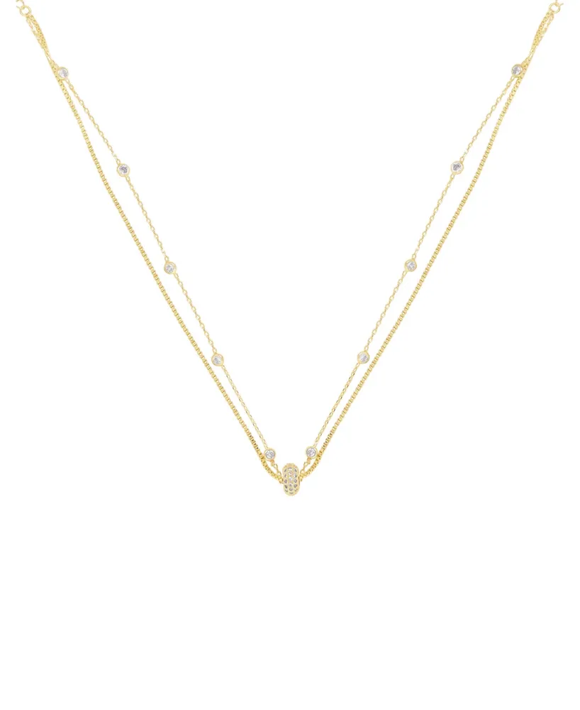 Ettika Delicate Chain and Crystal Necklace