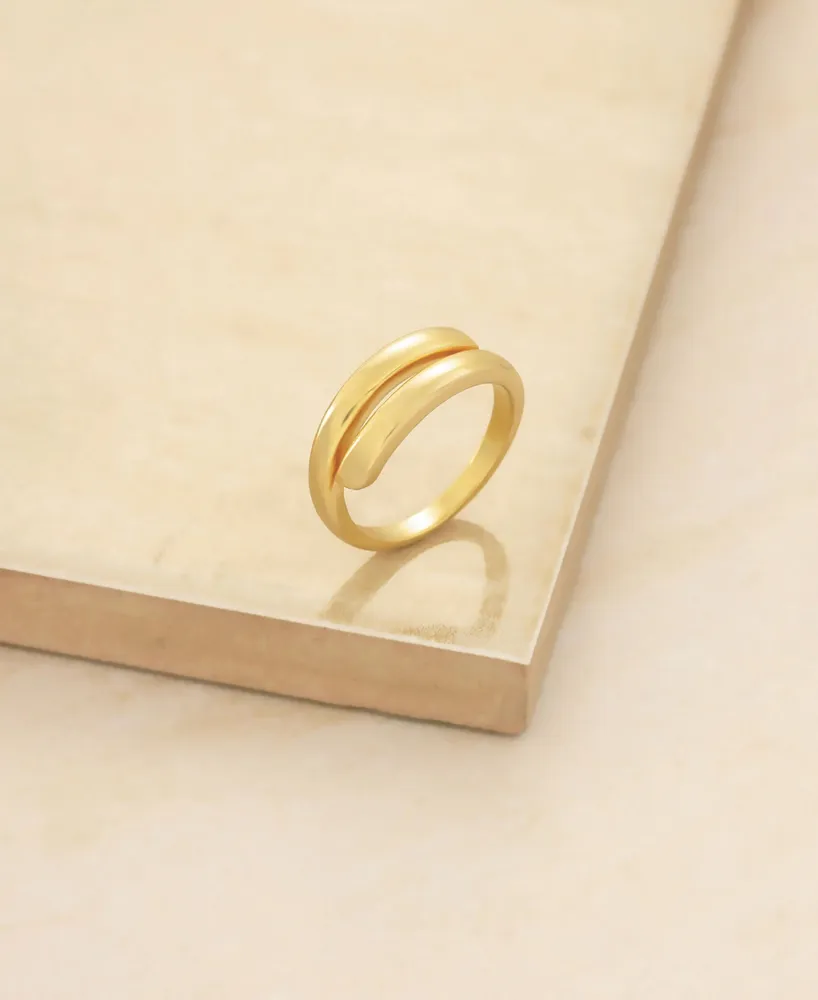 Ettika Single Gold Plated Wrap Ring