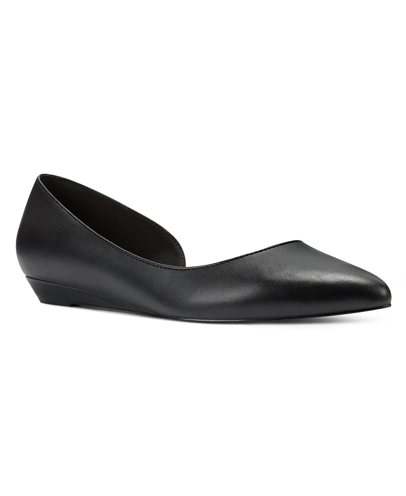 Nine West Women's Saige D'orsay Pointy Toe Slip-on Flats