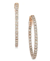 Le Vian Nude Diamond In & Out Hoop Earrings (2 ct. t.w.) in 14k Rose Gold (also in Yellow Gold and White Gold)