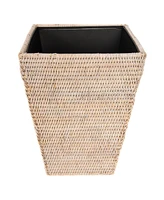 Artifacts Rattan Square Tapered Waste Basket