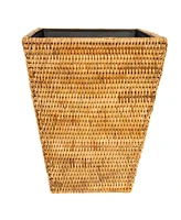 Artifacts Rattan Square Tapered Waste Basket