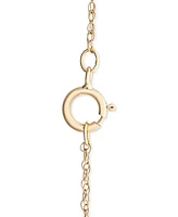 Wrapped Diamond Frog 18" Pendant Necklace (1/10 ct. t.w.) in 10k Gold, Created for Macy's