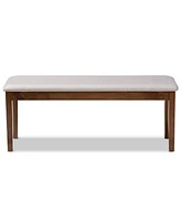 Teresa Modern and Contemporary Transitional Fabric Upholstered Dining Bench