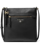 Michael Kors Jet Set Charm Leather Small North South Flat Crossbody