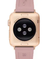 Coach Pink Rubber Apple Watch Strap 38/40/41mm