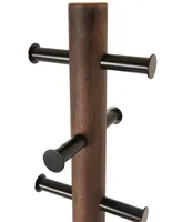 Umbra Pillar Rubberwood Coat Rack