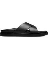 Stacy Adams Men's Montel Cross Strap Slide Sandal