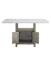 Grayson Rectangular Counter Height Storage Table