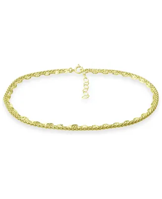 Giani Bernini Double Chain Ankle Bracelet, Created for Macy's