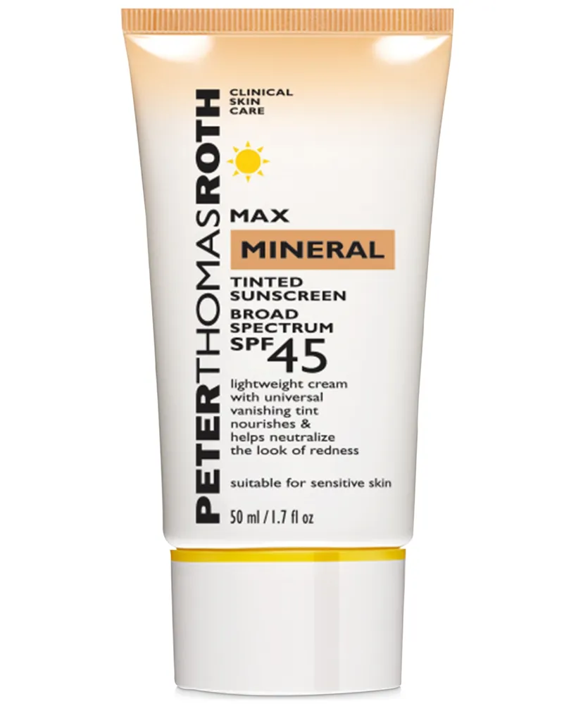 Peter Thomas Roth Max Mineral Tinted Sunscreen Spf 45, 1.7