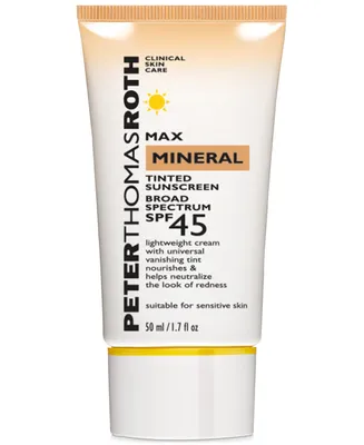 Peter Thomas Roth Max Mineral Tinted Sunscreen Spf 45, 1.7-oz.