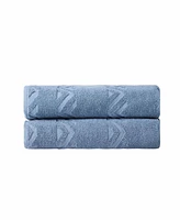 Ozan Premium Home Turkish Cotton Sovrano Collection Luxury Bath Sheets, Set of 2