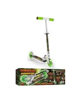 Ozbozz Dinosaur Foldable Scooter - Light Up Wheels