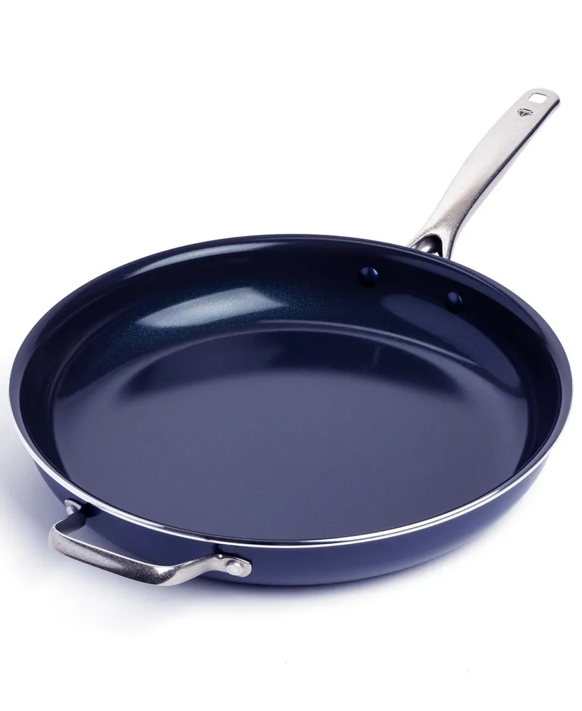 Blue Diamond Diamond-Infused 12 Frying Pan with Lid - Macy's